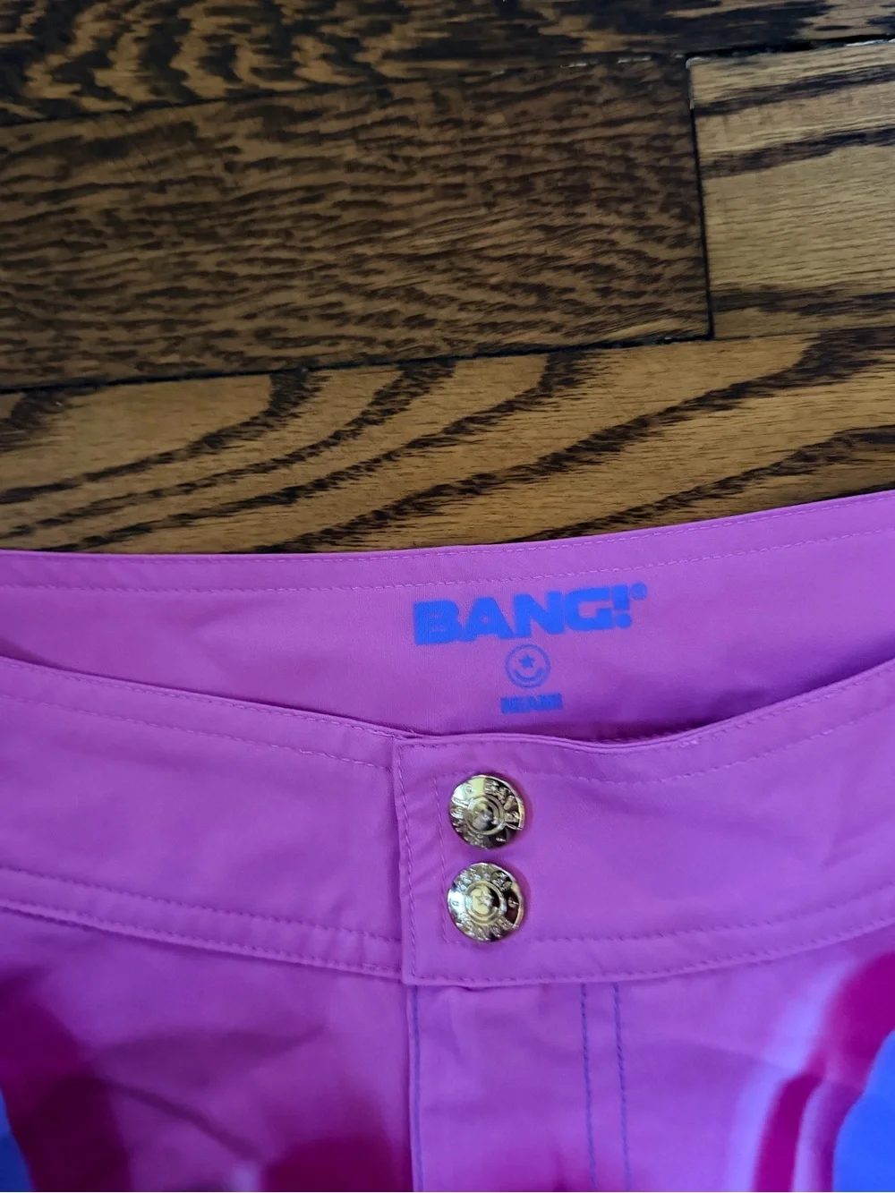 BANG Miami You Melt Me Flex Beach Swim Shorts Men’s Size Medium Pink Blue